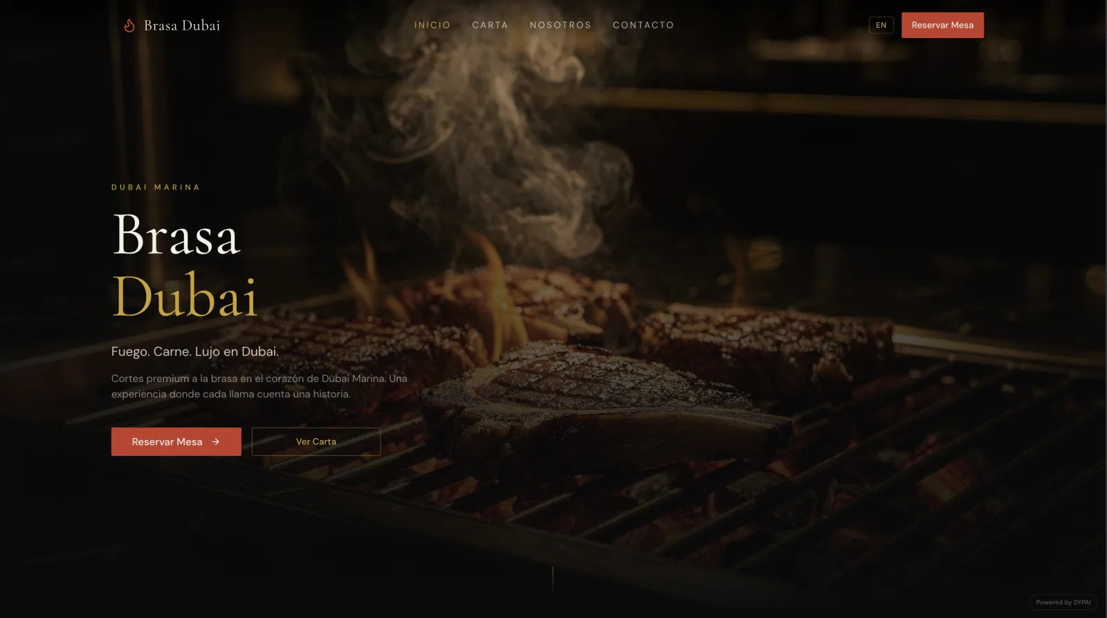 Bar website built by DYPAI